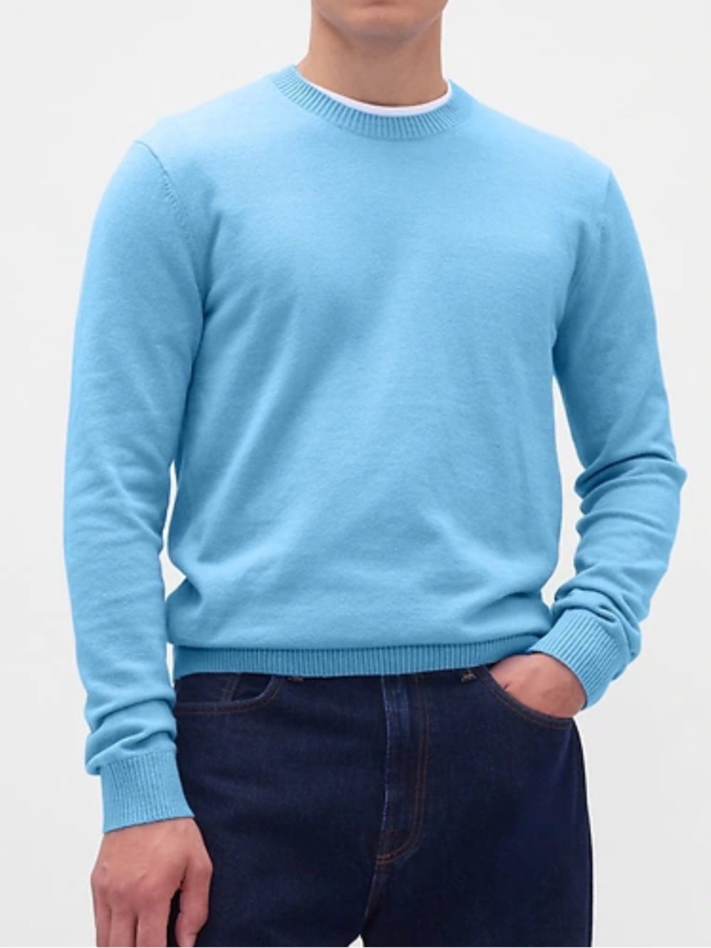 Gap CashSoft Crew Sweater in Bluestone